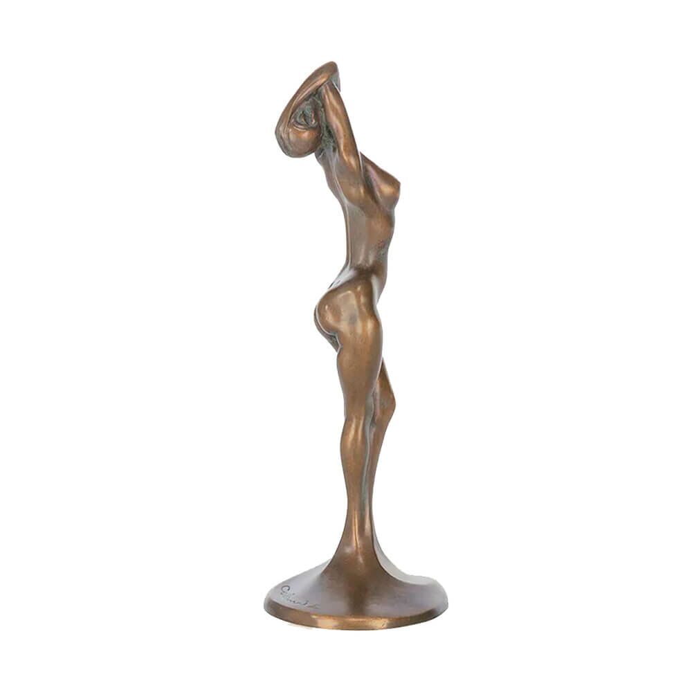 Kleine Bronzefrau Aktskulptur Vom Künstler - Weiblicher Akt