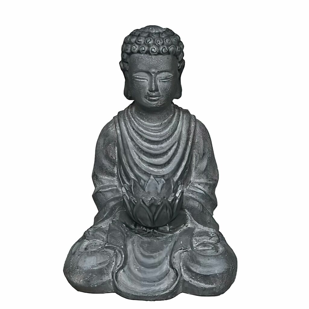  Kleine Buddhafigur Für Den Garten Mit Teelichthalter - Remonto