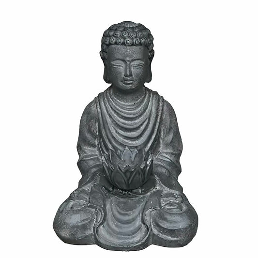  Kleine Buddhafigur Für Den Garten Mit Teelichthalter - Remonto
