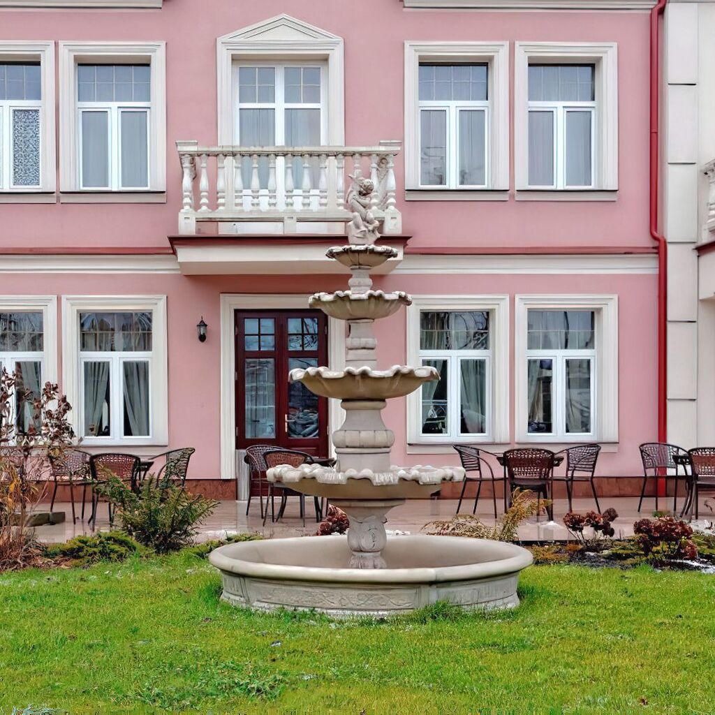  Kleine Dekorative Brunnen Umrandung Aus Steinguss Für Gartenfontänen - Circola