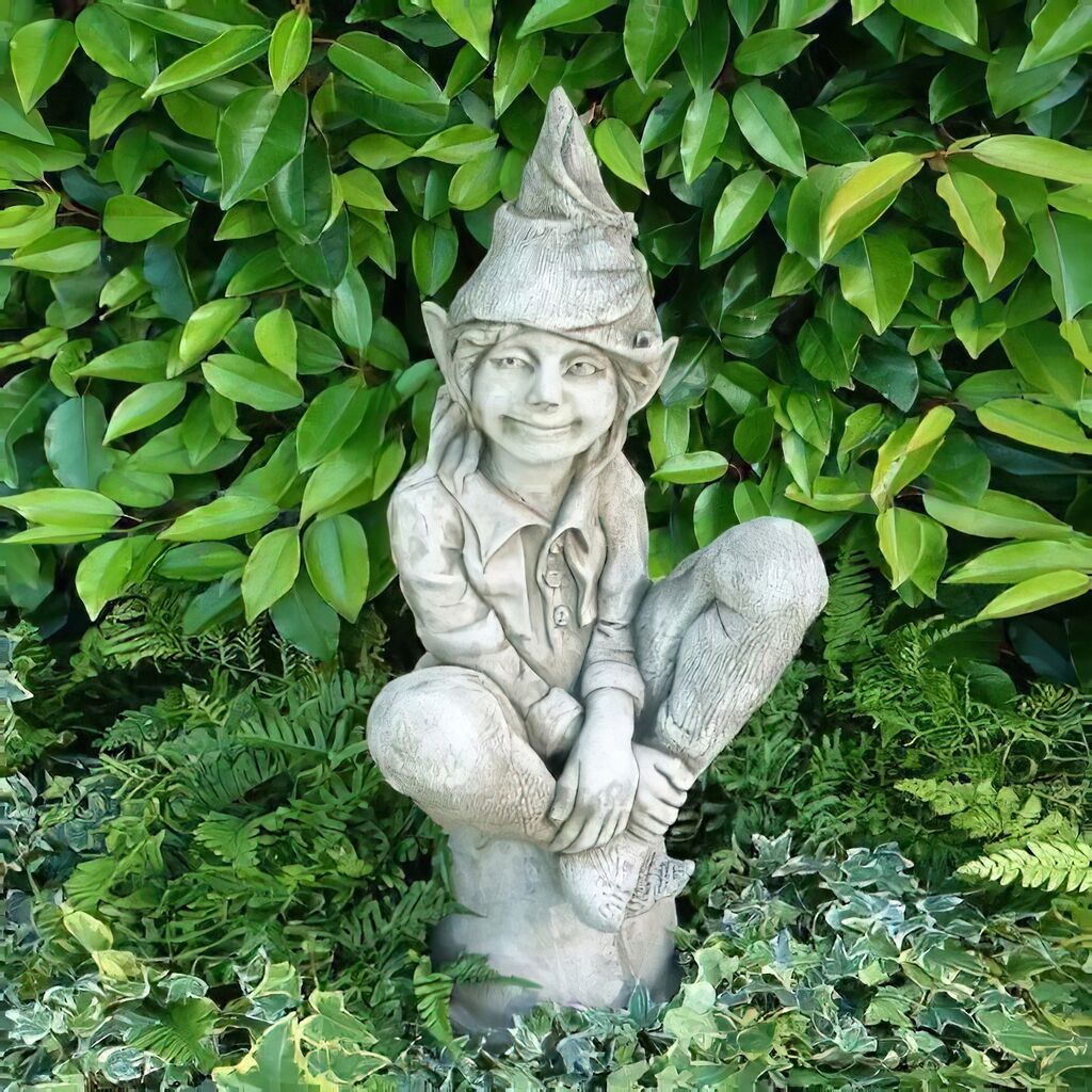  Kleine Gartenelfe Susan - Steinguss Winterfest