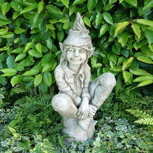  Kleine Gartenelfe Susan - Steinguss Winterfest
