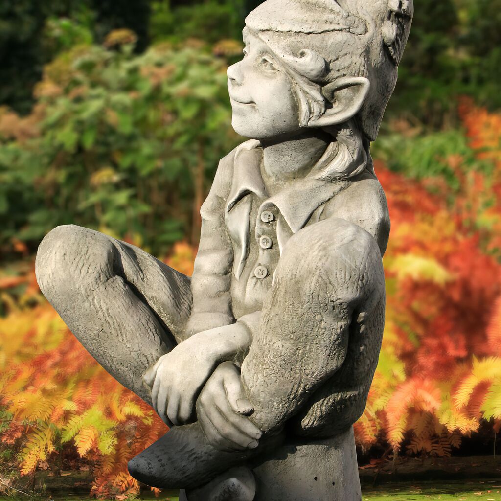  Kleine Gartenelfe Susan - Steinguss Winterfest