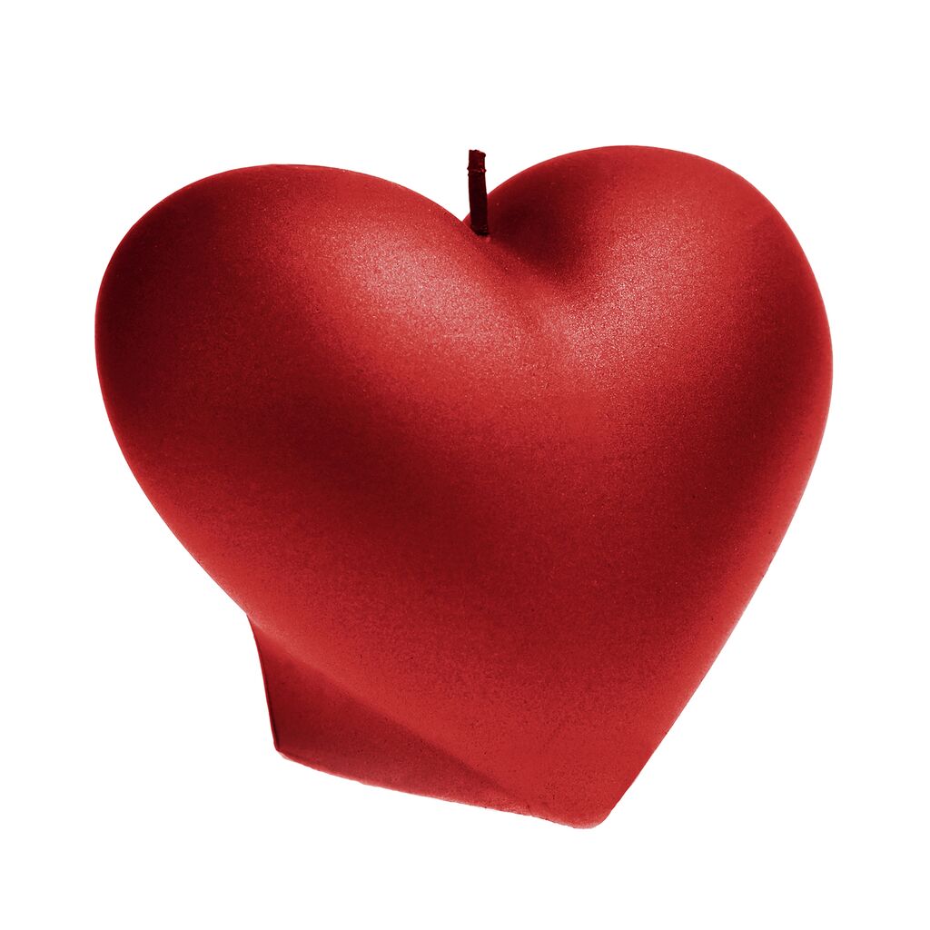  Kleine Herz Dekoskulptur Kerze Aus Wachs - Klassisch & Vegan - Smooth Hearth