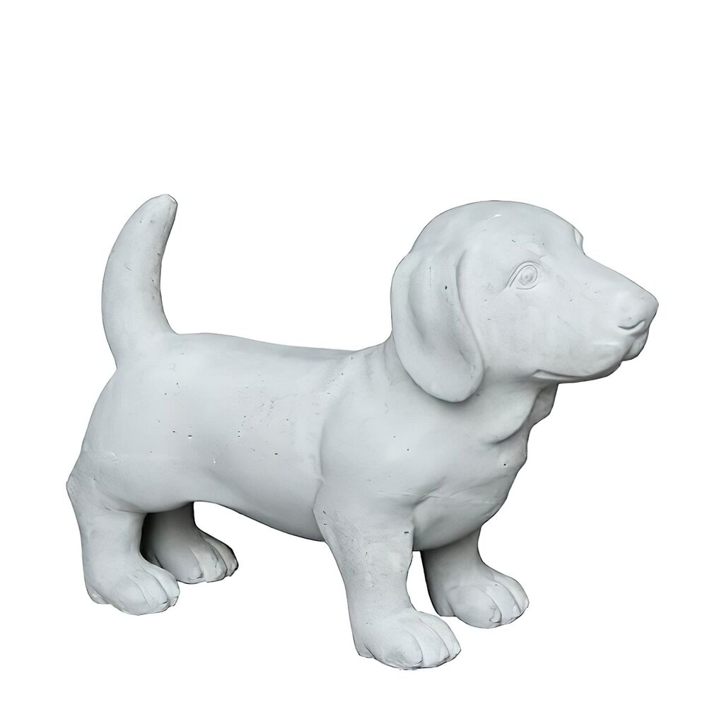  Kleine Hundefigur Als Gartendeko Aus Fi-Beton - Aston