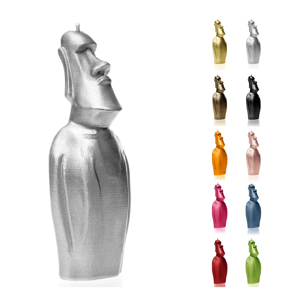  Kleine Moai Statue Als Vegane Kerze - Osterinsel Skulptur - Moai Light