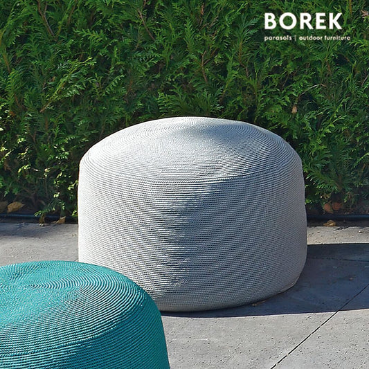  Kleiner Outdoor Sitzsack In Grau - Borek - Modern - Crochette Sitzkissen