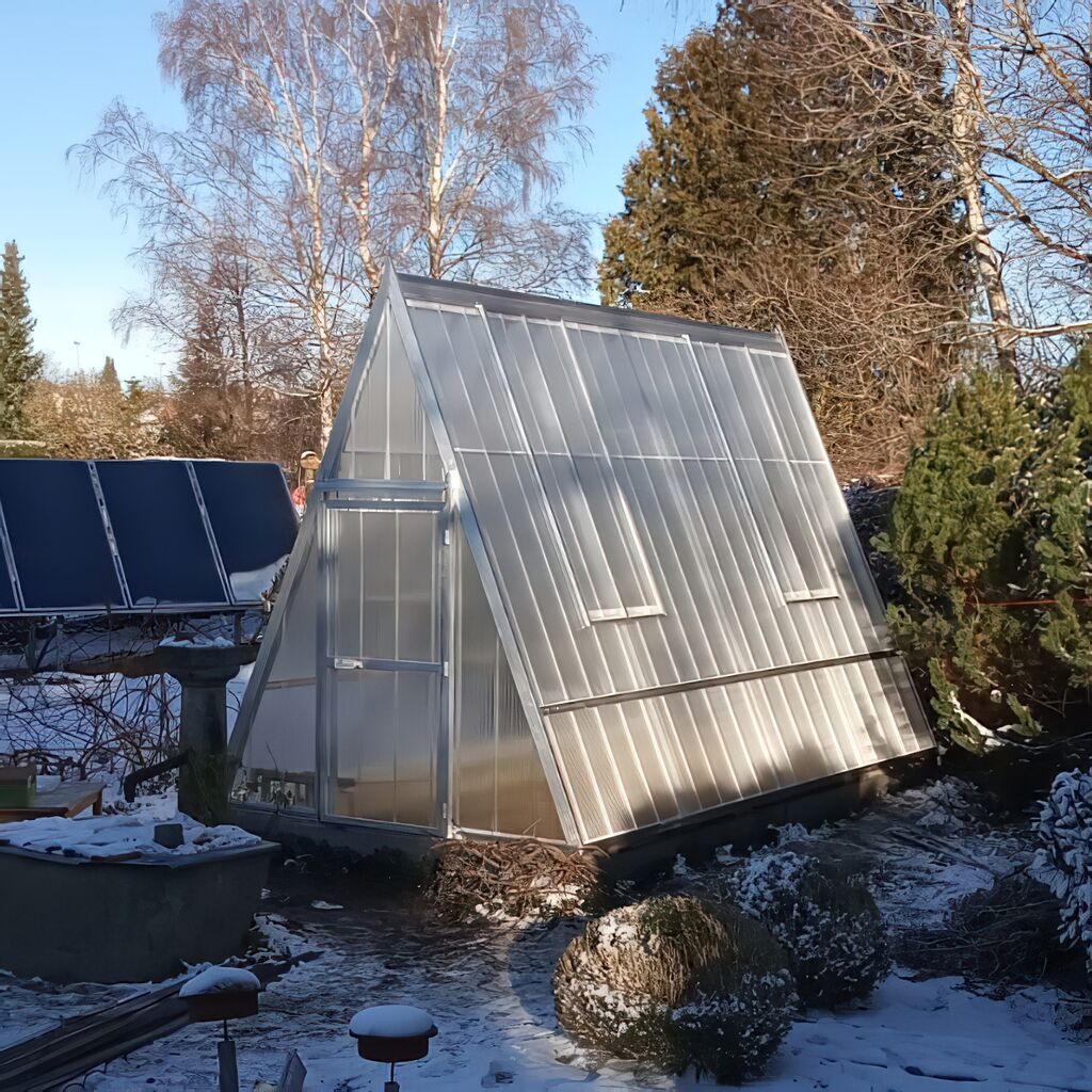  Kleines Gewächshaus Dreieckig Aus Aluminium & Acrylglas - Kailua