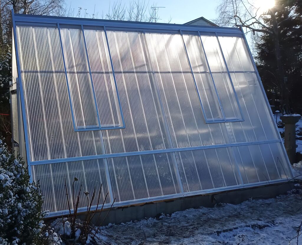  Kleines Gewächshaus Dreieckig Aus Aluminium & Acrylglas - Kailua