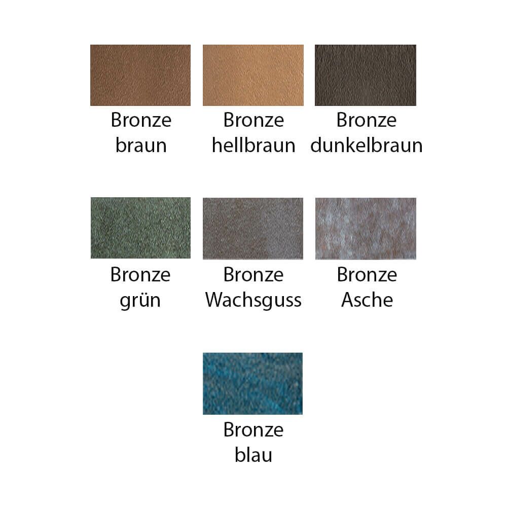  Kniender Bronze-Engel - Kleine Gartenfigur - Angeloi