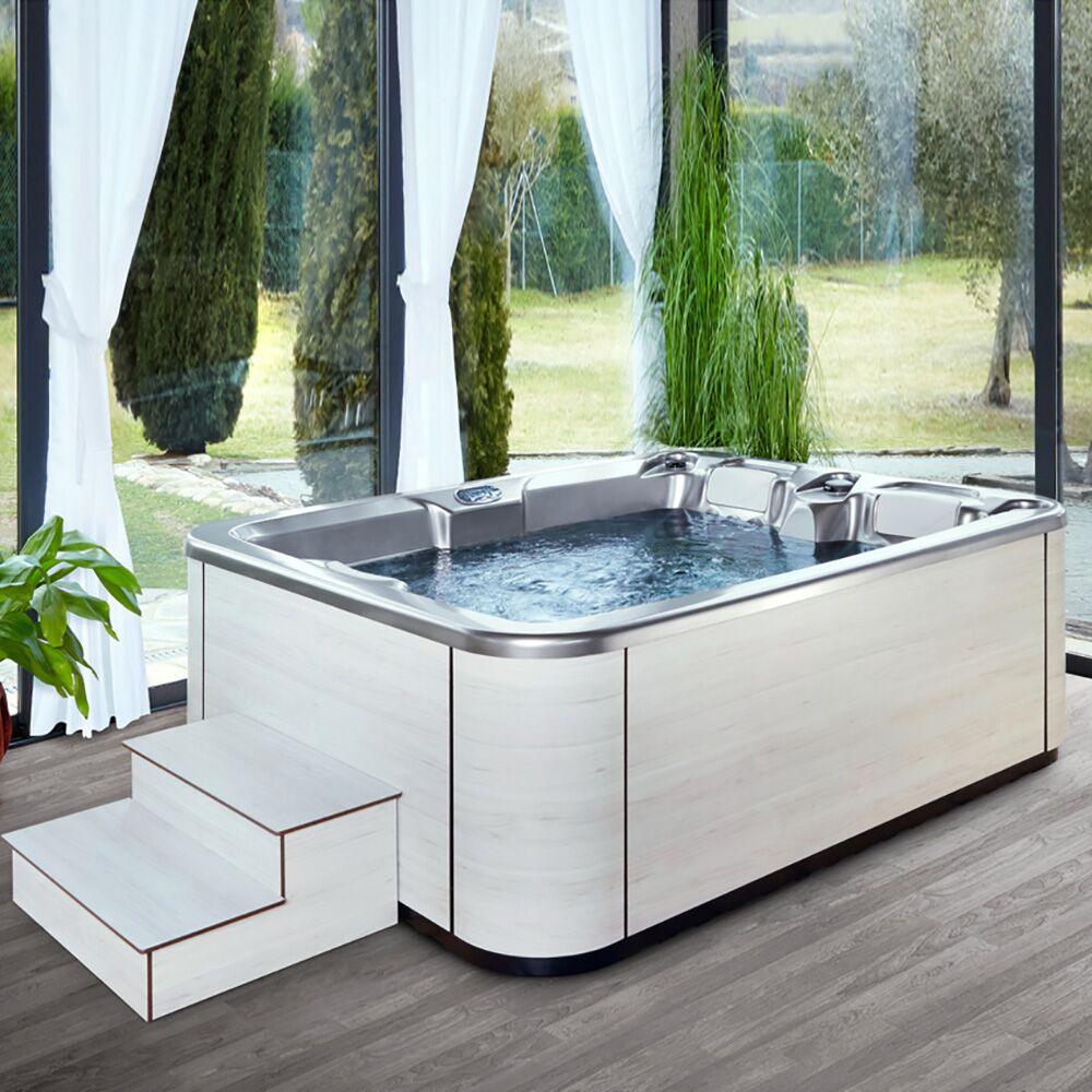  Komfortabler In & Outdoor Whirlpool Für Paare Aus Metall - Aziba