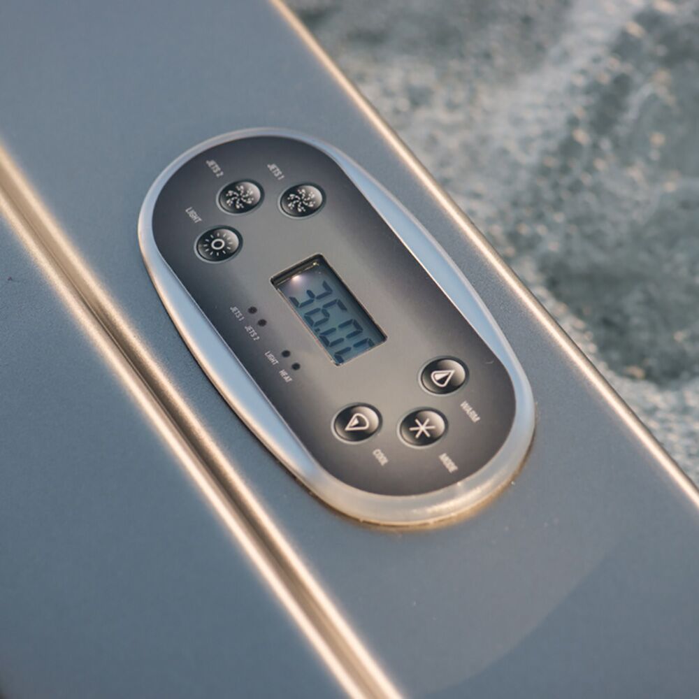  Komfortabler In & Outdoor Whirlpool Für Paare Aus Metall - Aziba