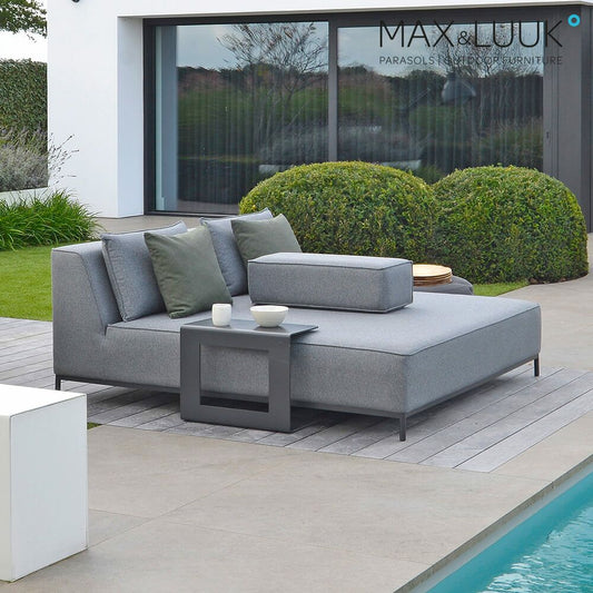  Komfortables Gartenbett Mit Kissen - Wetterfest - West Tagesbett