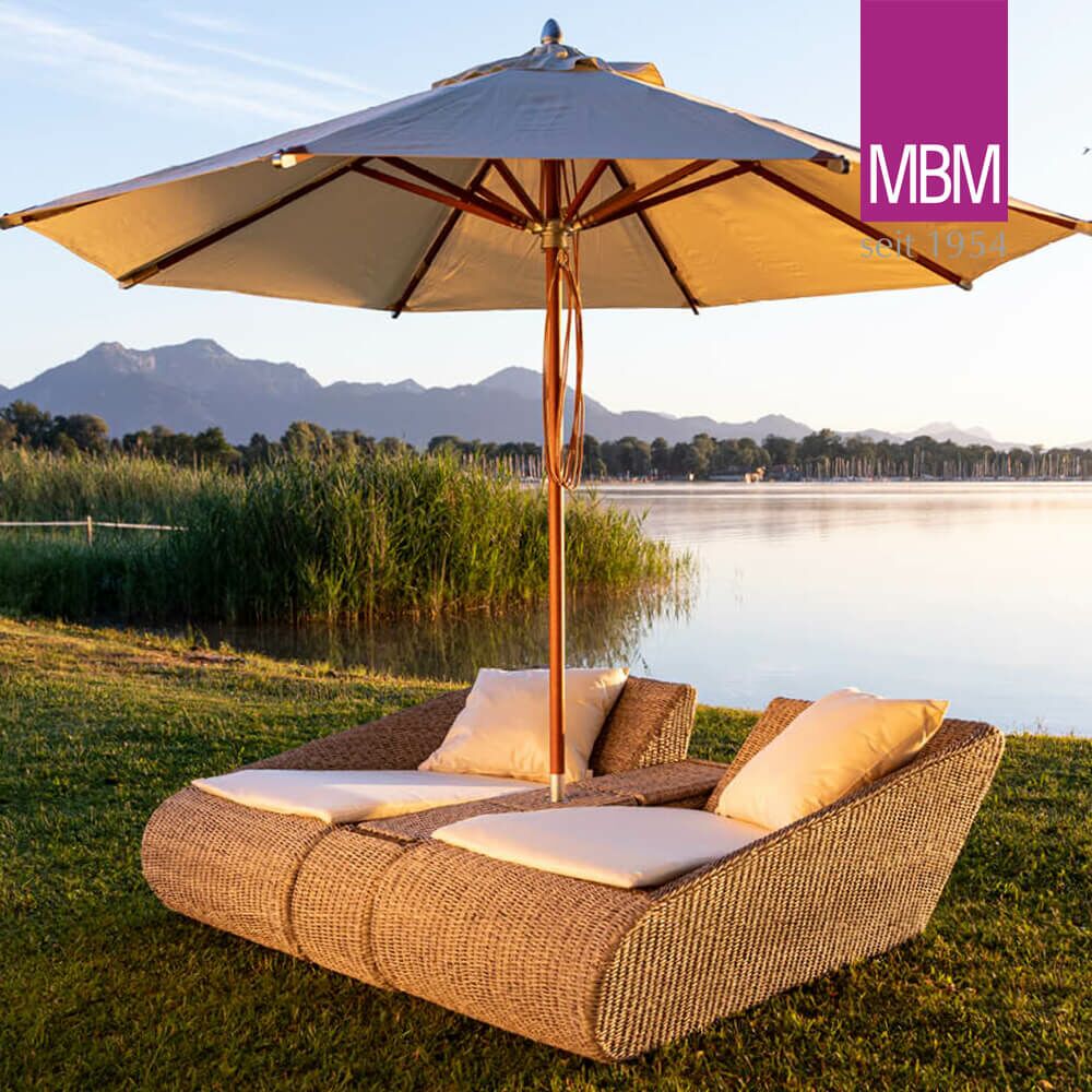  Konsole Für Relax-Lounge Twist Mit Schirmloch - MBM - Konsole Relax Lounge Twist