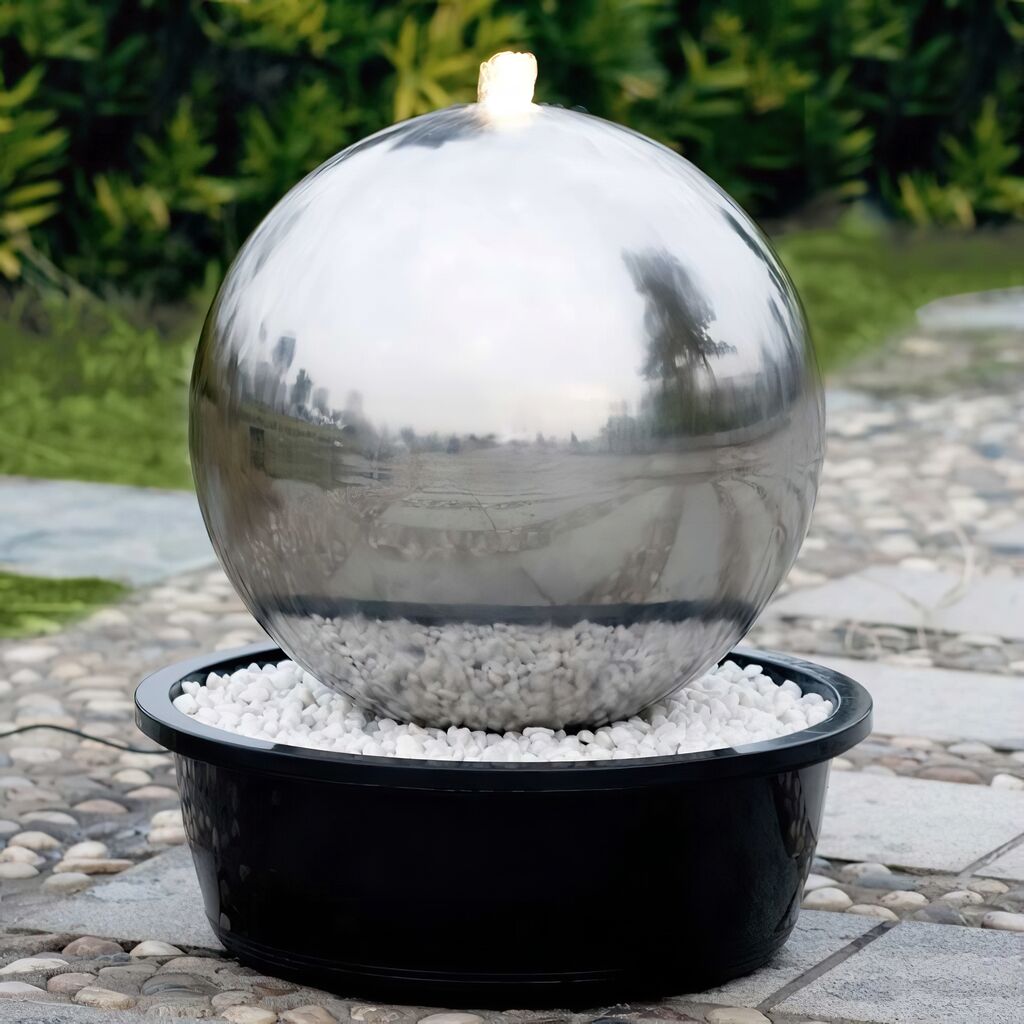  Kugelbrunnen Aus Edelstahl Mit LED - Devon