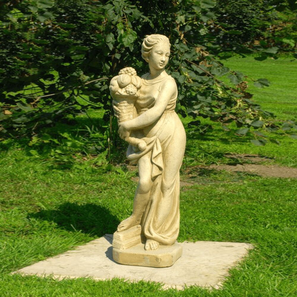  Kunstvolle Frauenskulptur Aus Steinguss - Venus Mit Dem Füllhorn - Sofia