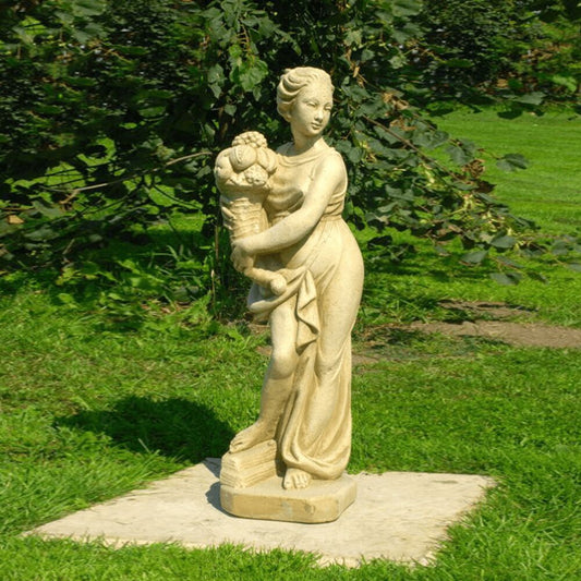  Kunstvolle Frauenskulptur Aus Steinguss - Venus Mit Dem Füllhorn - Sofia