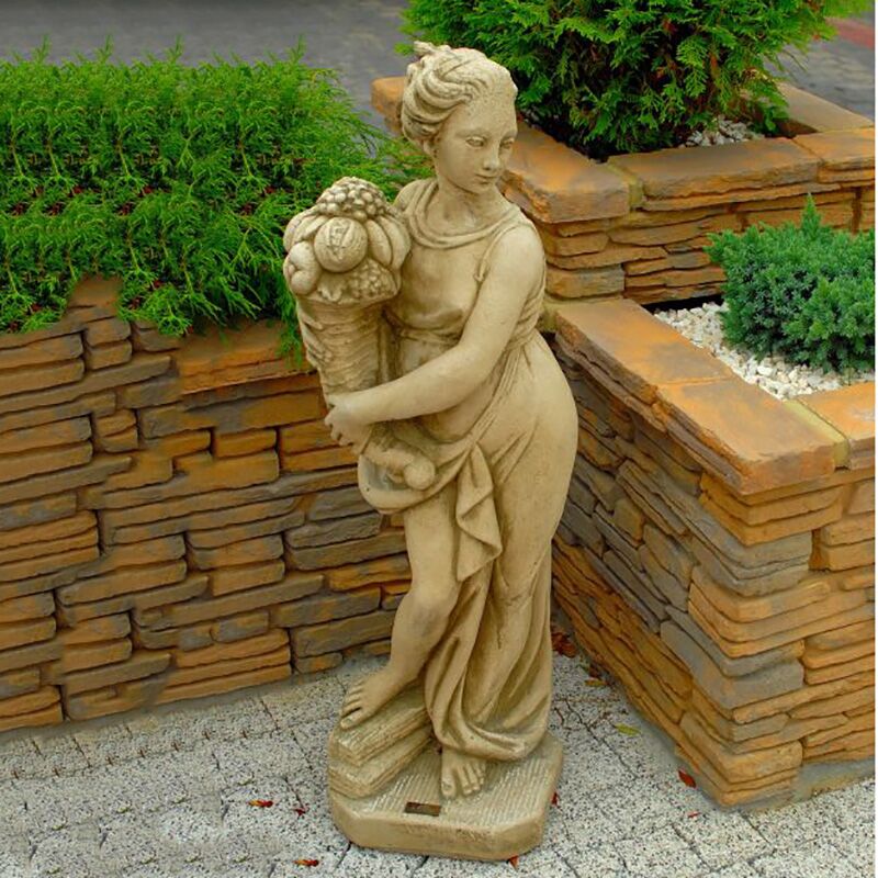  Kunstvolle Frauenskulptur Aus Steinguss - Venus Mit Dem Füllhorn - Sofia