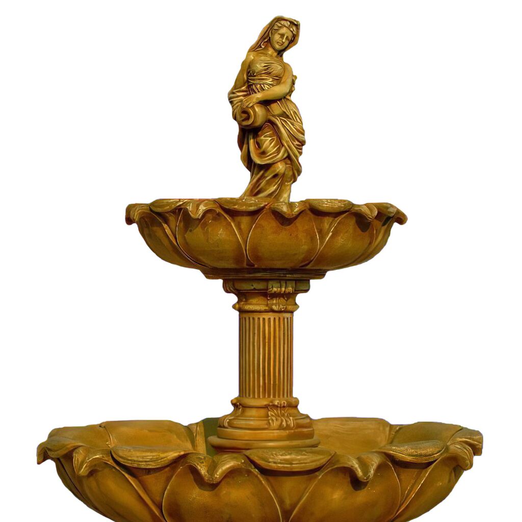  Kunstvoller Kaskadenbrunnen Mit Frauenskulptur Im Antik Design - Matilda