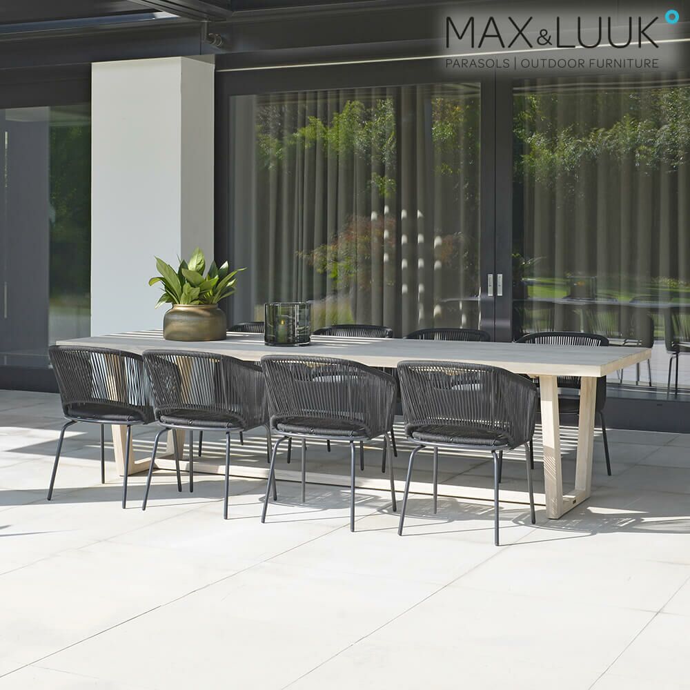  Langer Esstisch Für Den Garten Aus Teakholz Von Max & Luuk - Lauren Tisch
