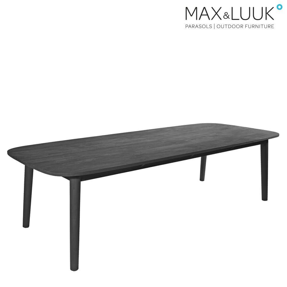  Langer Esstisch Für Den Garten Von Max & Luuk Aus Dunklen Teakholz - Lennon Tisch