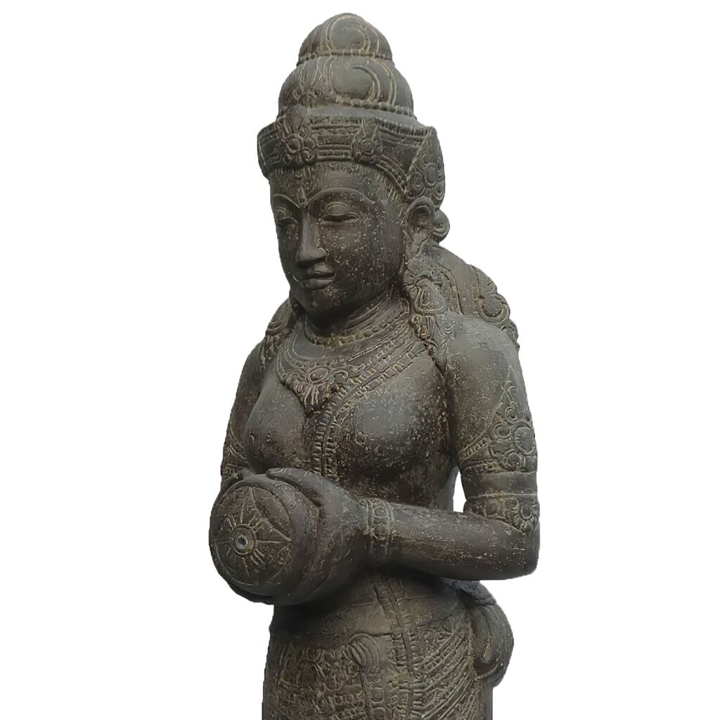  Lebensgroße Dewi Sri Wasserspiel Skulptur Aus Steinguss - Kloe