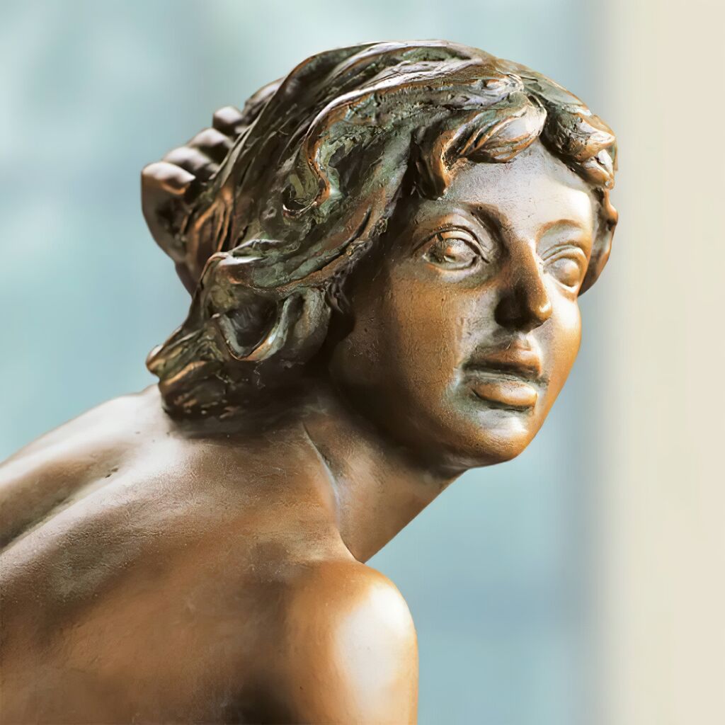  Liegende Aktskulptur Als Limitierte Bronzefrau - Sonnige Stunden