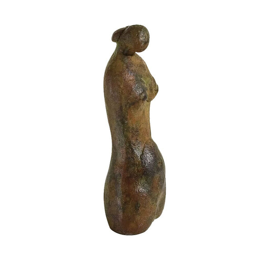  Limitierte Bronze Frauenfigur Torso In Rostoptik - Torso
