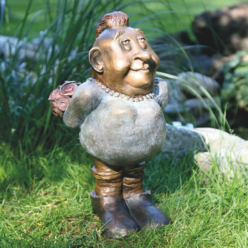  Limitierte Bronze Gartenfiguren - Gute Geister - Gartengeister