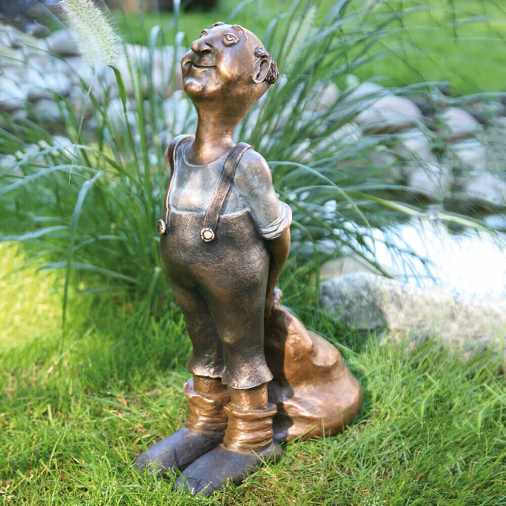 Limitierte Bronze Gartenfiguren - Gute Geister - Gartengeister