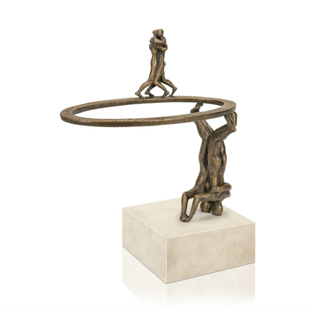  Limitierte Bronze Tänzerskulptur Mit Granitsockel - If You Can't Be With The One You Love