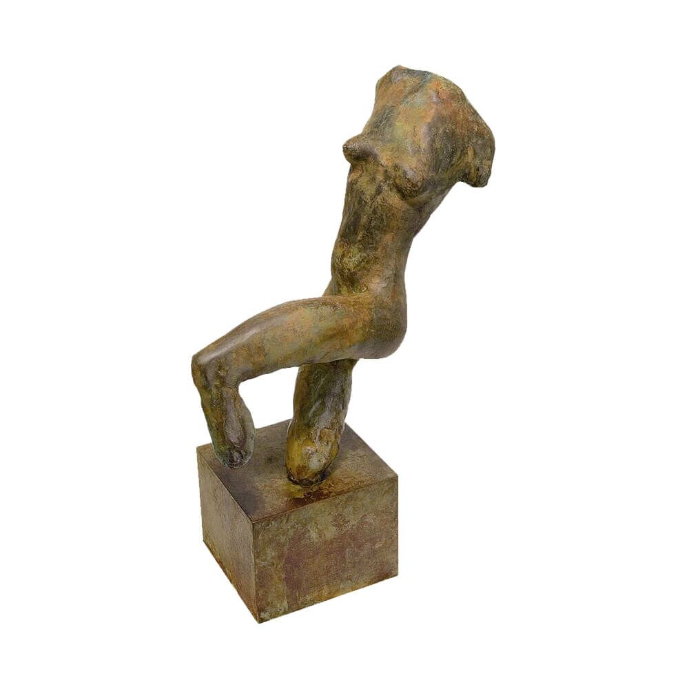  Limitierte Bronzeaktfigur Frau Tanzt - Tänzerin