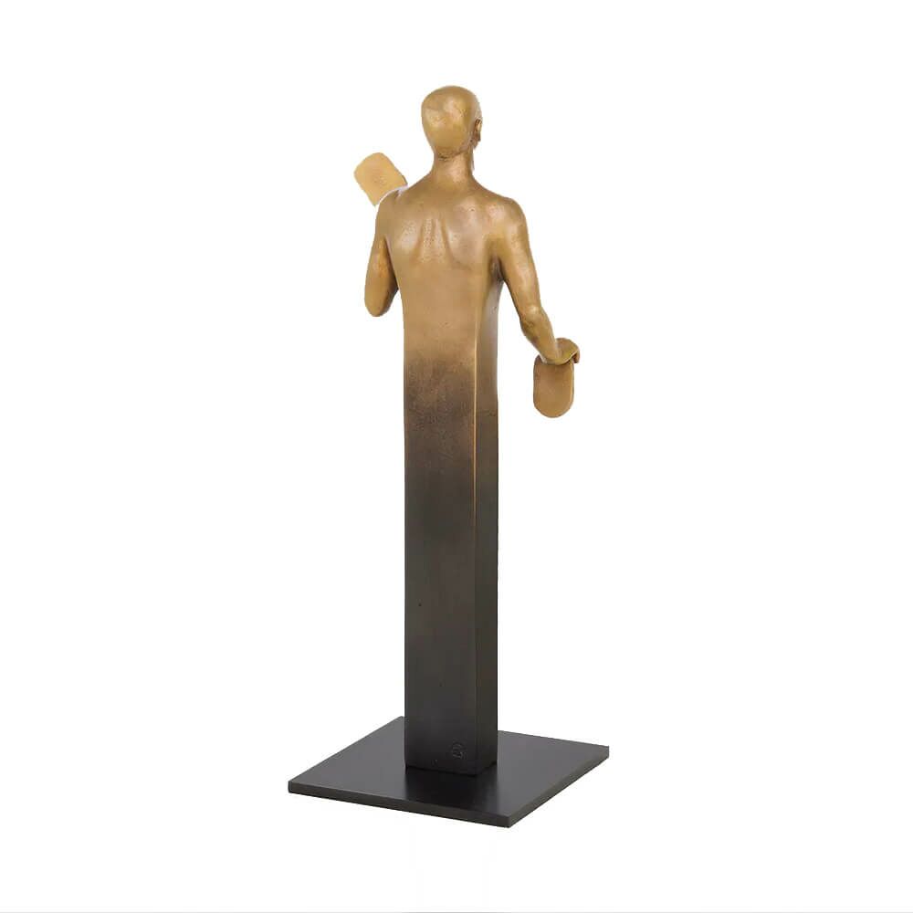  Limitierte Bronzebüste Mann Mit Vielen Gesichtern - Volte Face