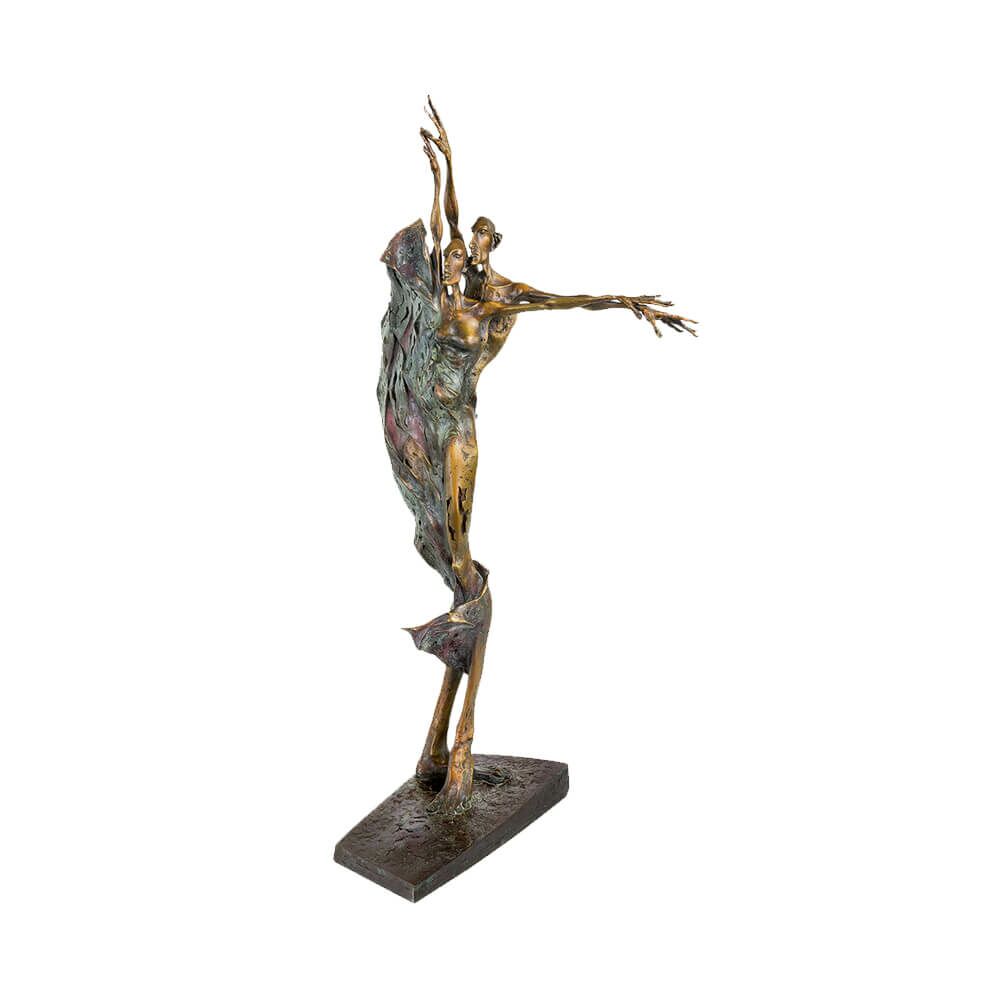  Limitierte Bronzefigur - Abstraktes Menschen Design - Sommer