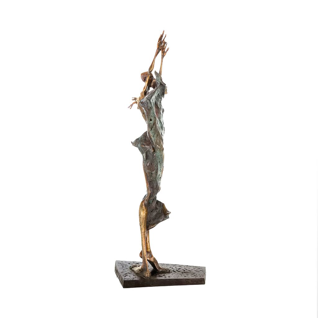  Limitierte Bronzefigur - Abstraktes Menschen Design - Sommer