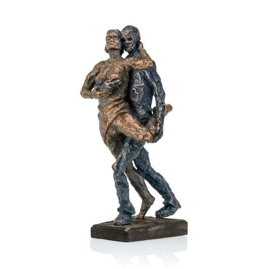  Limitierte Bronzefigur Mann Und Frau Tanzen - Tangopaar Sommer