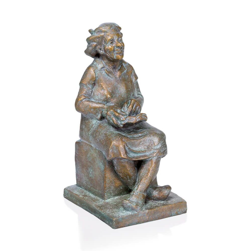  Limitierte Bronzestatue Großmutter Mit Buch - Märchenstunde