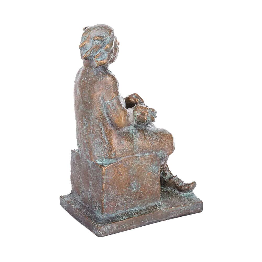  Limitierte Bronzestatue Großmutter Mit Buch - Märchenstunde