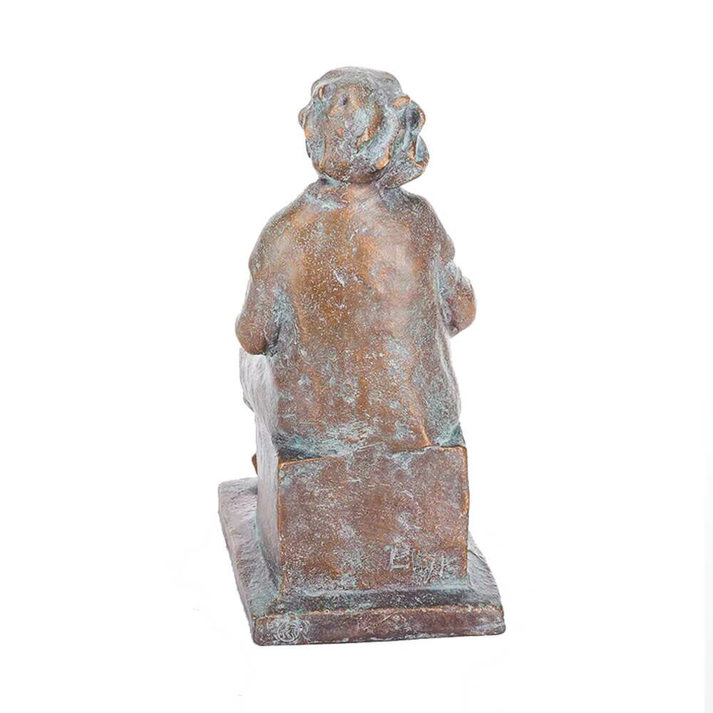  Limitierte Bronzestatue Großmutter Mit Buch - Märchenstunde