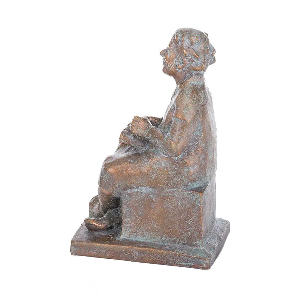  Limitierte Bronzestatue Großmutter Mit Buch - Märchenstunde