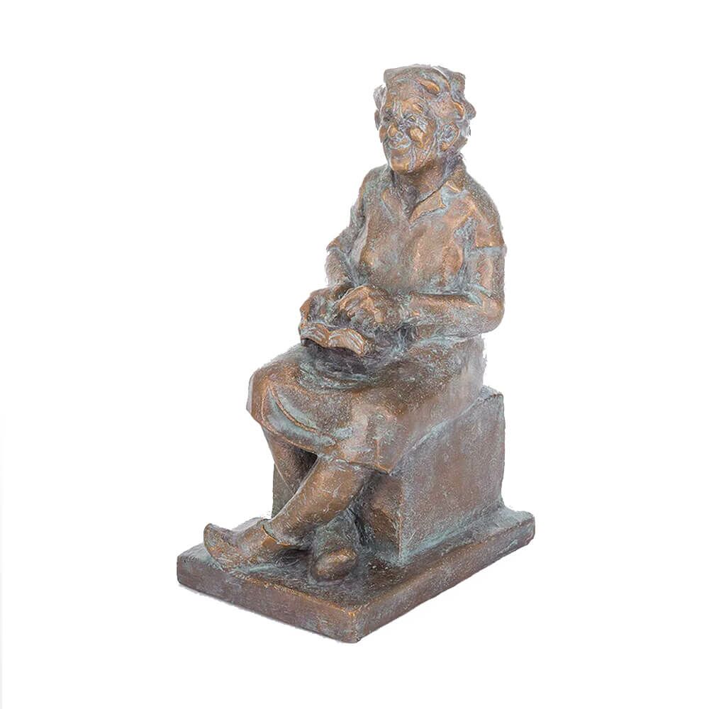  Limitierte Bronzestatue Großmutter Mit Buch - Märchenstunde