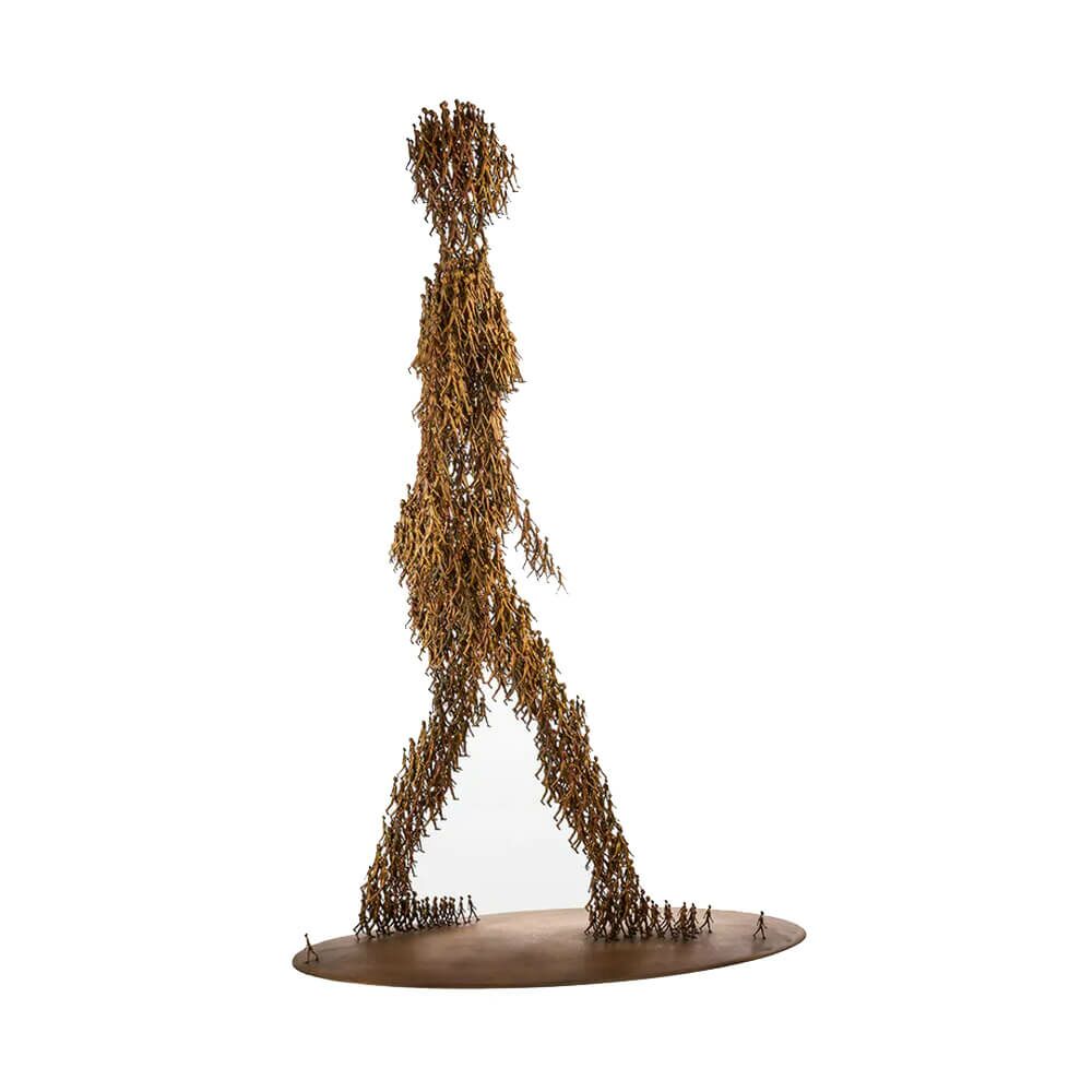  Limitierte Designerkollektion - Menschen Bronzeskulptur - Going