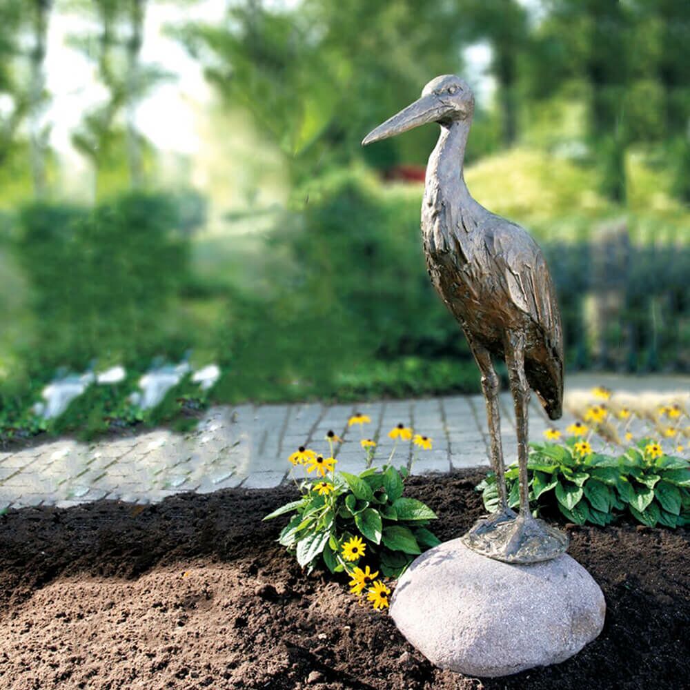  Limitierte Edition - Storch Vogelfiguren Aus Bronze - Storch Set
