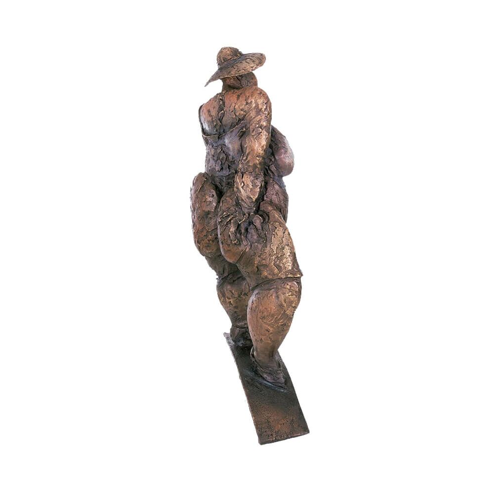  Limitierte Frauenskulptur Aus Bronze Vom Künstler - Touristin