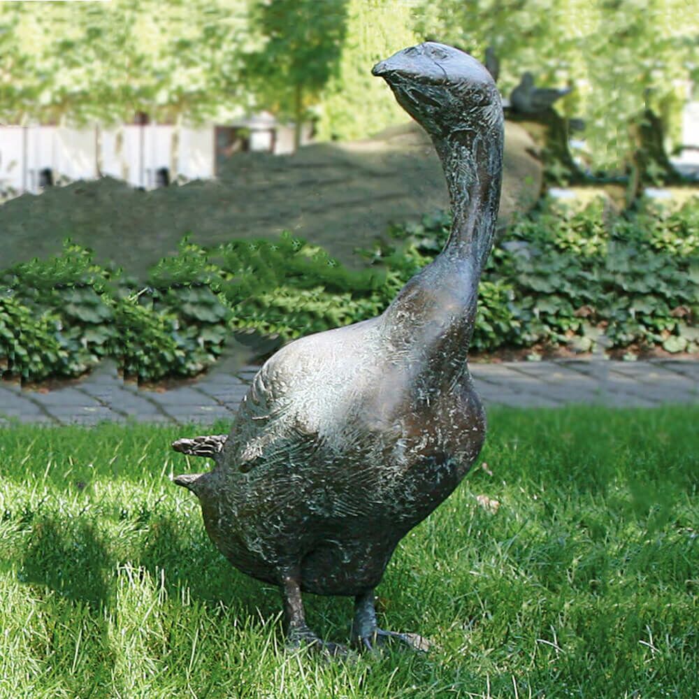  Limitierte Künstler Vogelfiguren Aus Bronze - Gänse Set