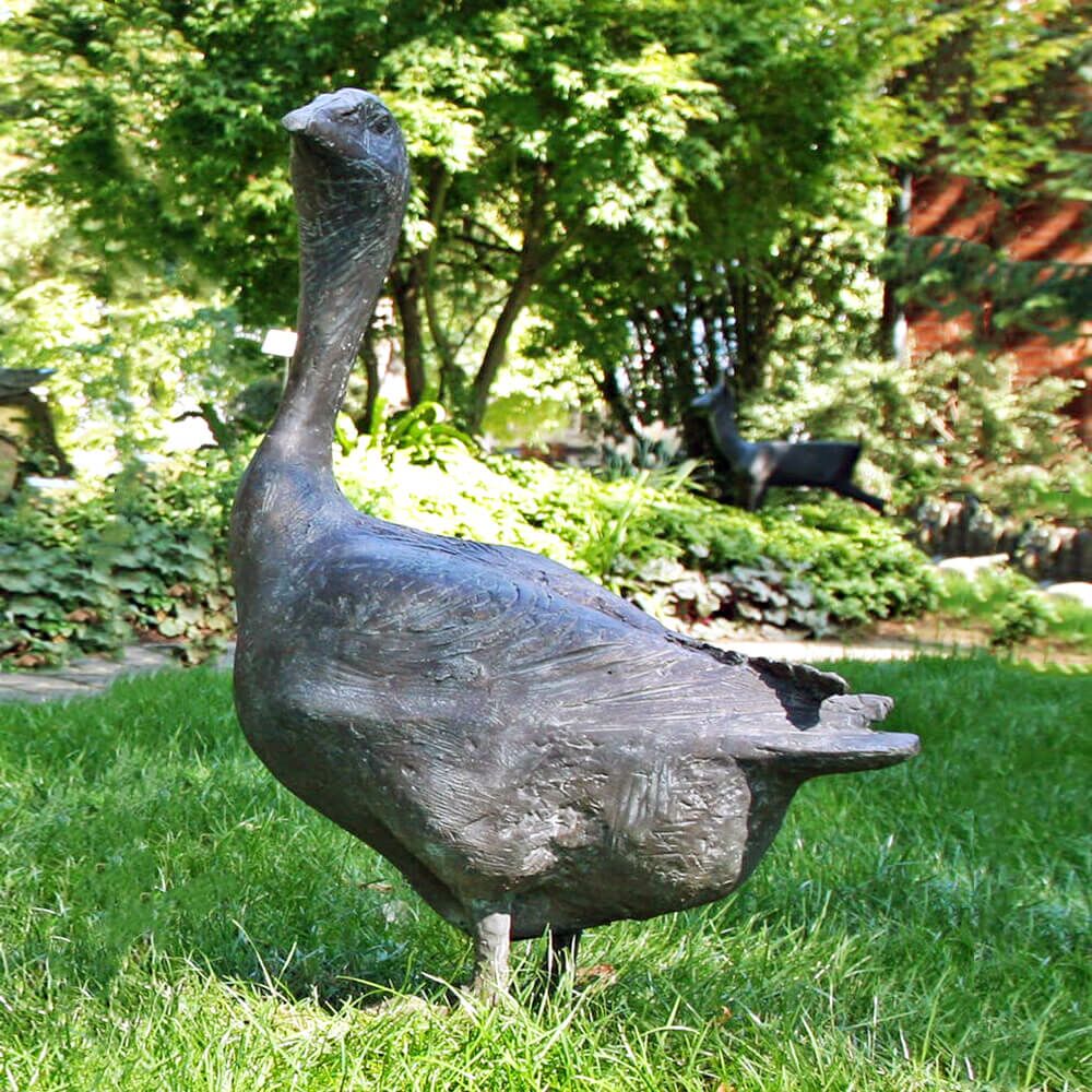  Limitierte Künstler Vogelfiguren Aus Bronze - Gänse Set