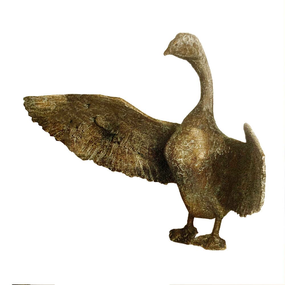  Limitierte Künstler Vogelfiguren Aus Bronze - Gänse Set