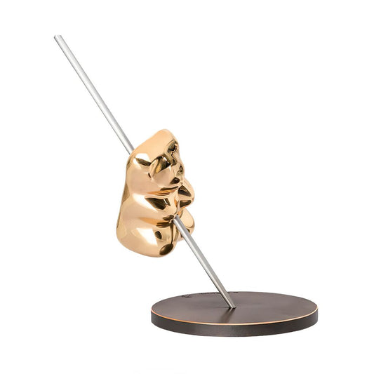  Limitierte Künstlerfigur Aus Bronze - Modernes Design - Goldbären Nibelungen