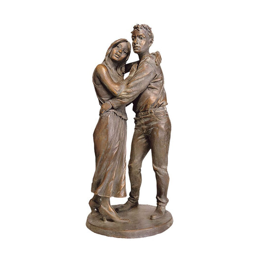  Limitierte Paarfigur Aus Bronze - Mann Und Frau - Liebespaar
