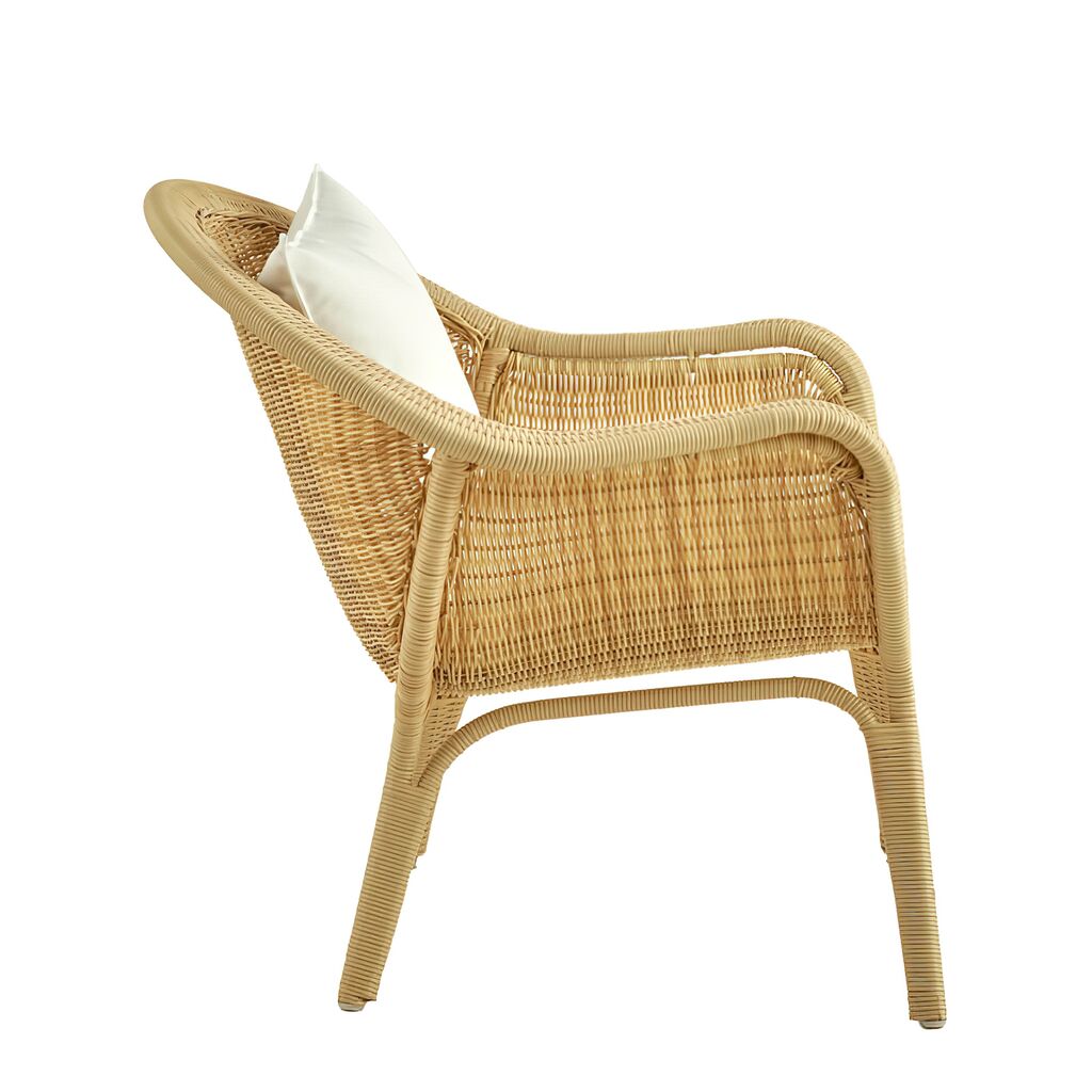 Loungesessel Für Den Garten In Natürlicher Rattanoptik - Sessel Kjer